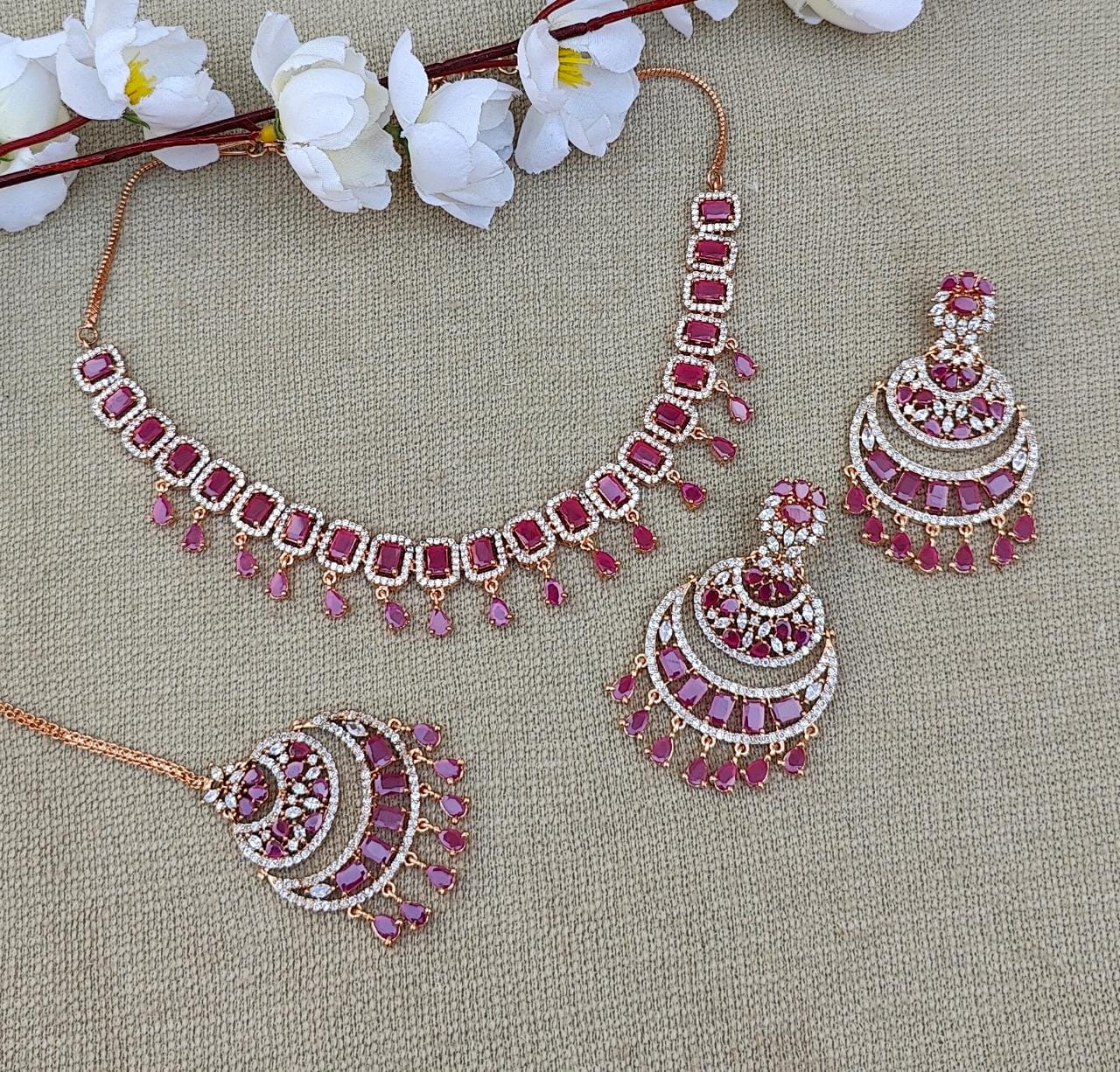 Vindhya AD/CZ Necklace