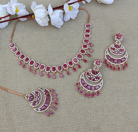 Vindhya AD/CZ Necklace