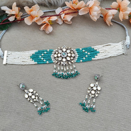 Reesha Beaded Choker Set