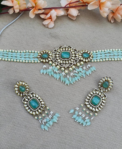 Amelia Beaded Choker Set