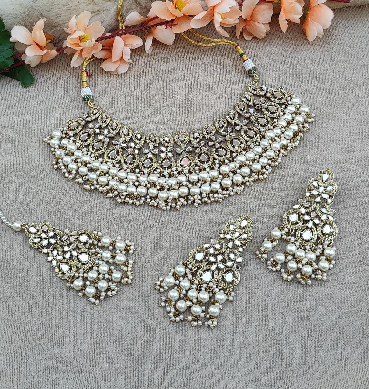 Jyotsna Mirror Necklace