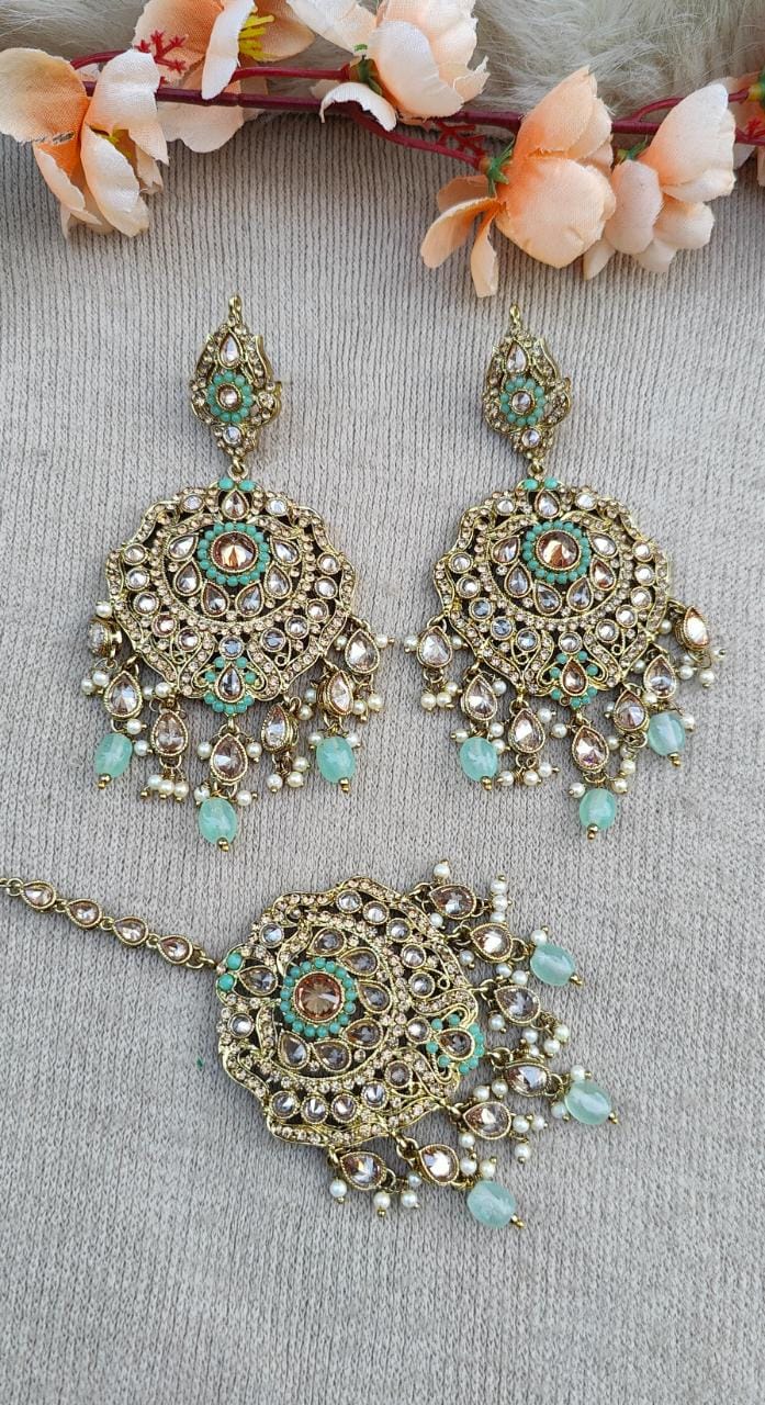 Deepika Polki Earrings Tikka