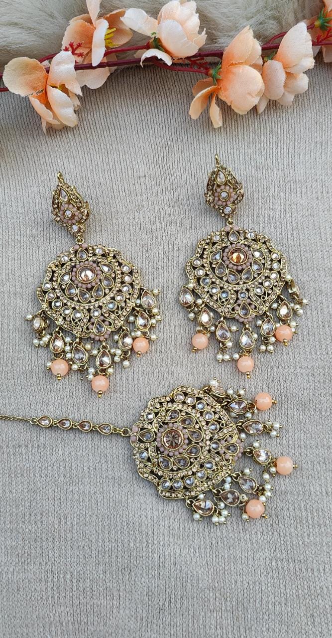 Deepika Polki Earrings Tikka