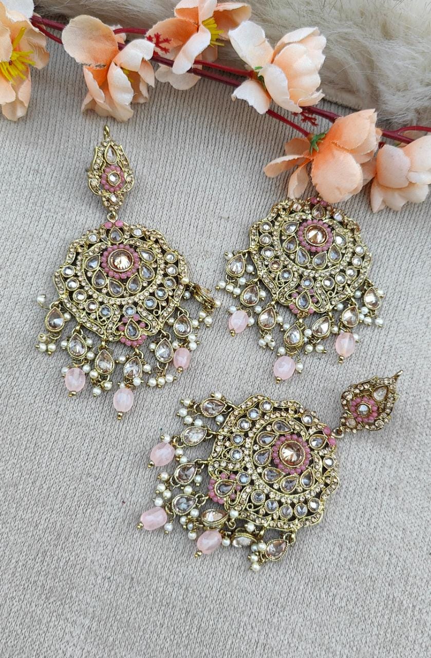 Deepika Polki Earrings Tikka