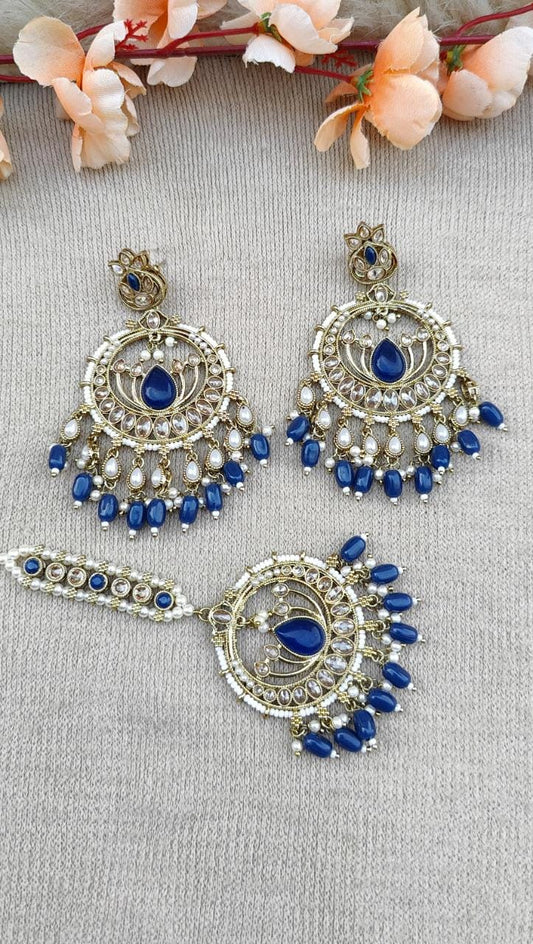 Tanusha Polki Earrings Tikka