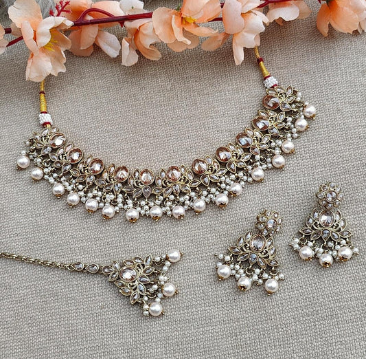 Asmi Polki Necklace Set