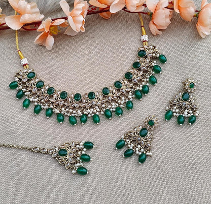 Asmi Polki Necklace Set