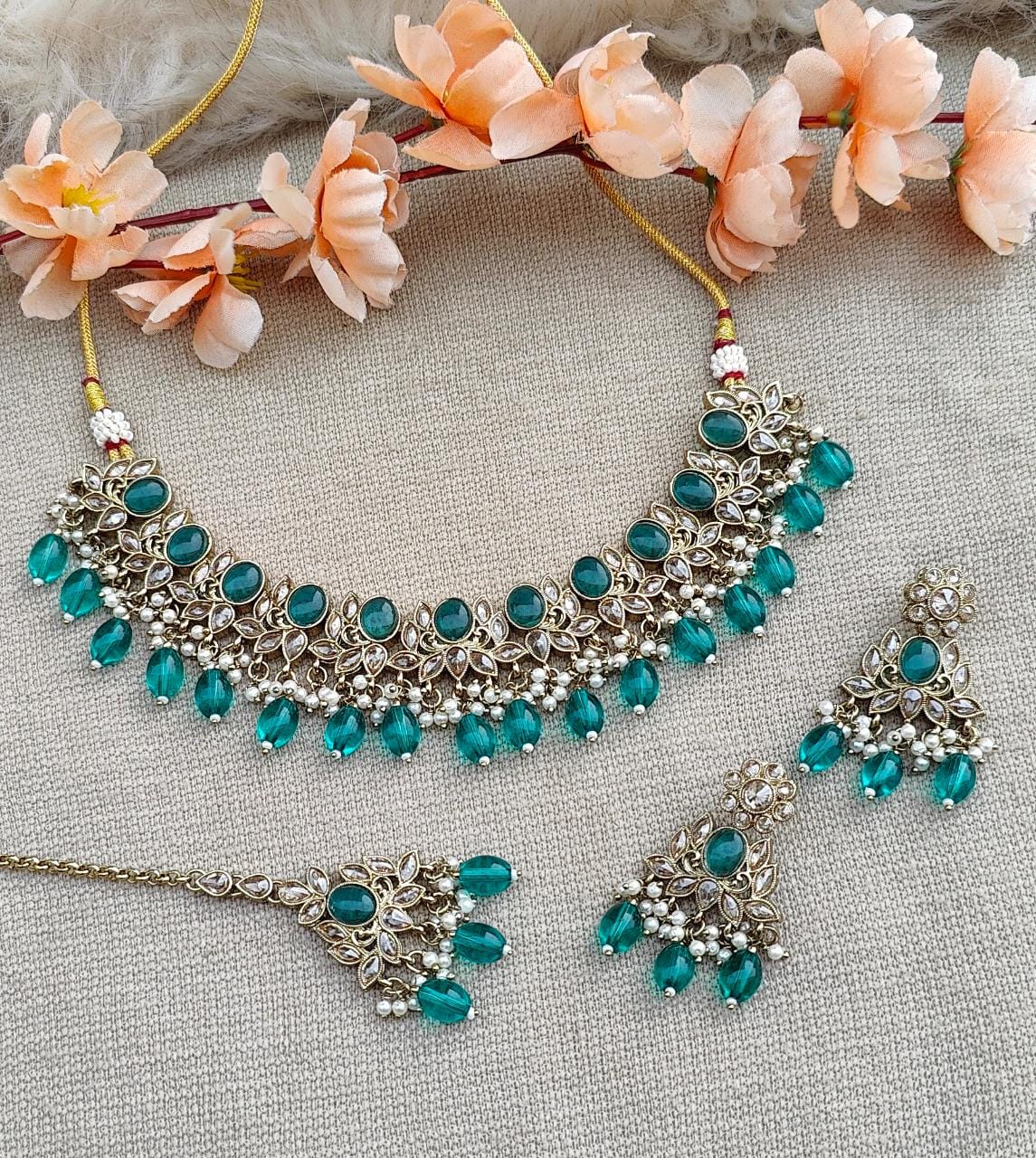 Asmi Polki Necklace Set