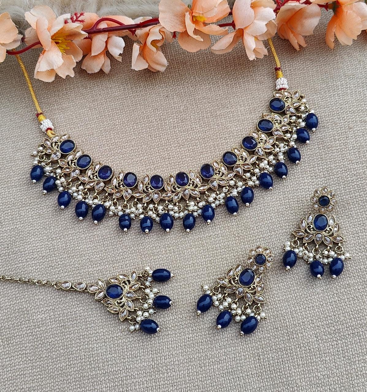 Asmi Polki Necklace Set