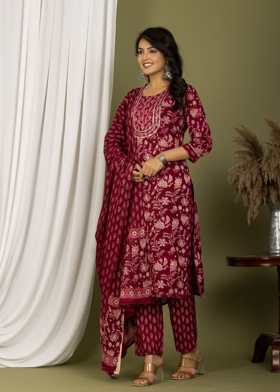 Rayna Straight Cotton Suit