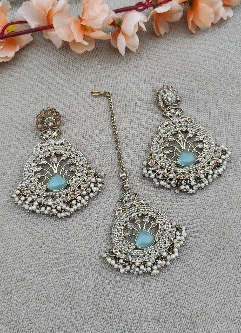 Ipsa Polki Earrings Tikka