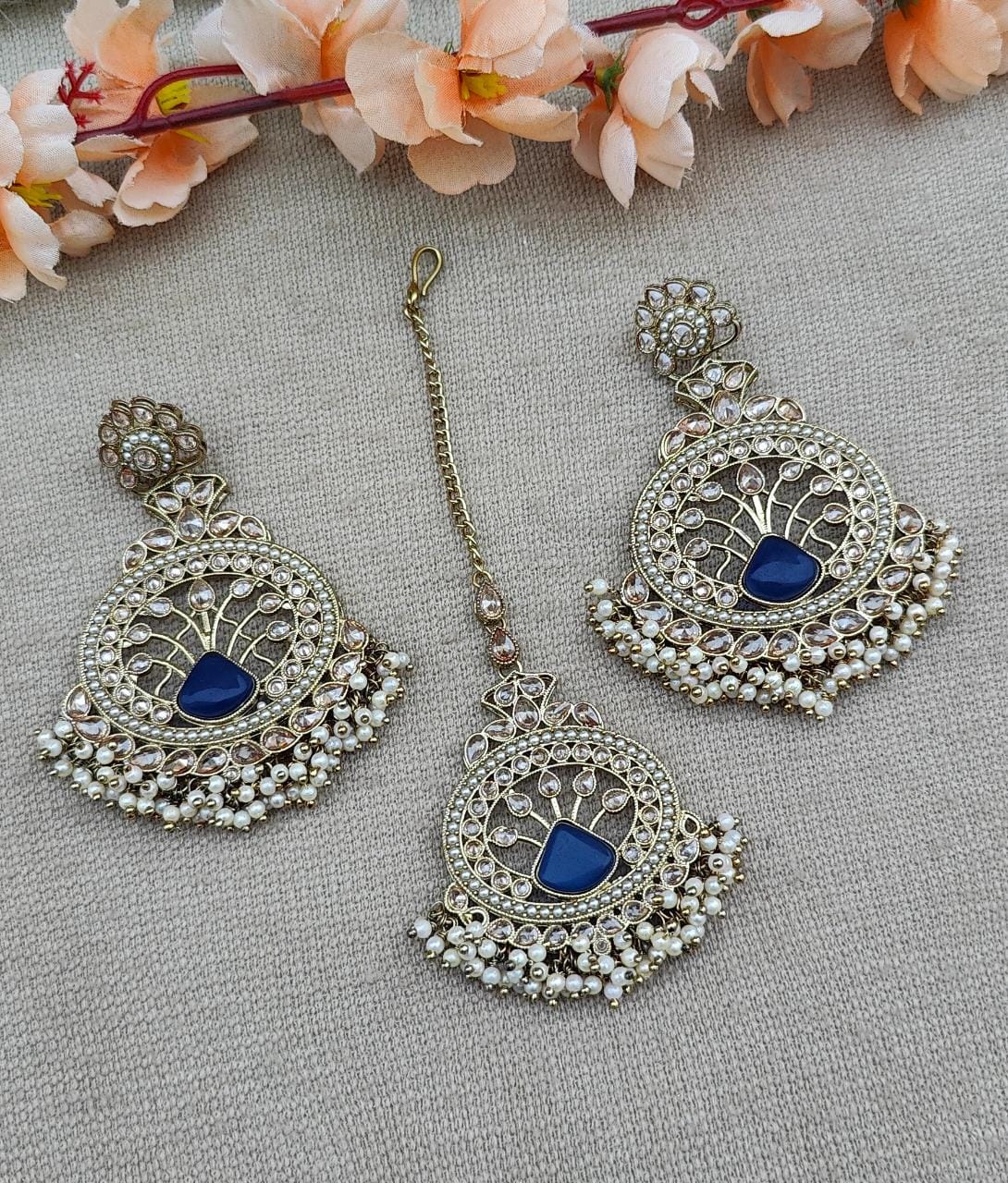 Ipsa Polki Earrings Tikka