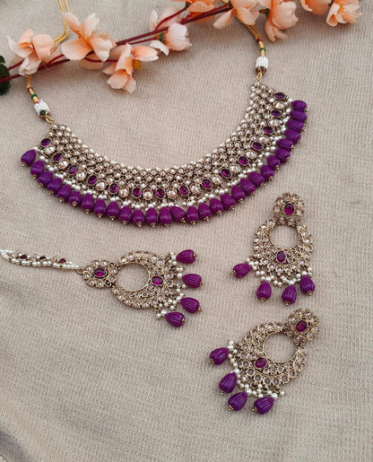 Amyra Polki Necklace Set