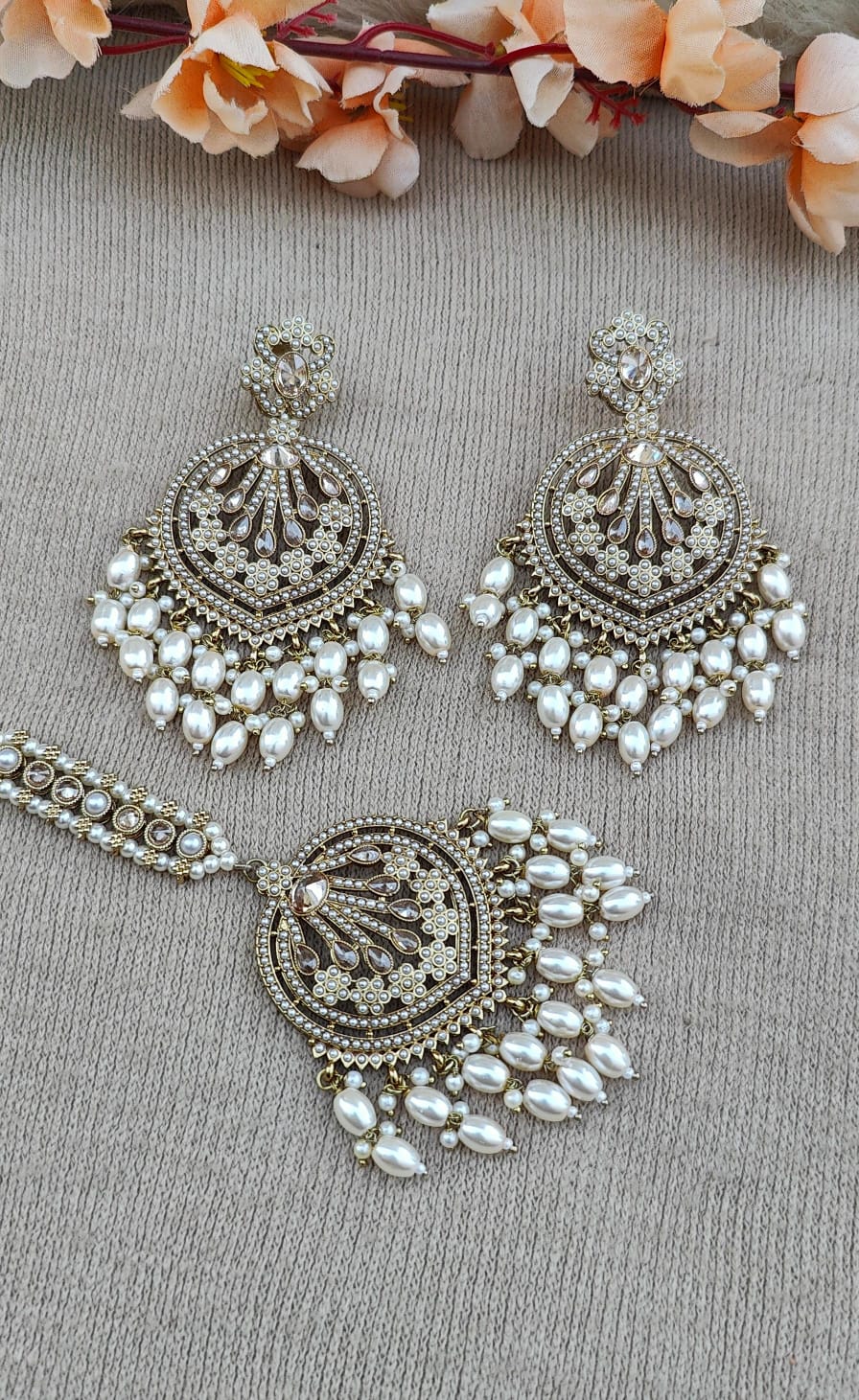 Kritika Polki Earrings Tikka