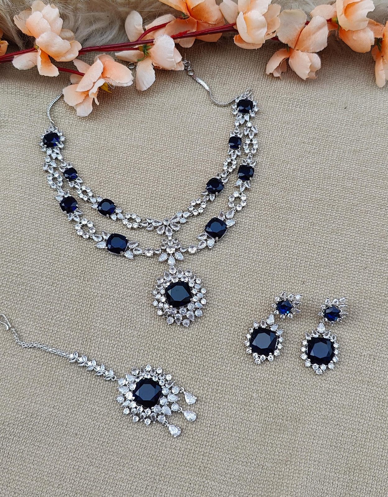 Shreya AD/CZ Necklace Set