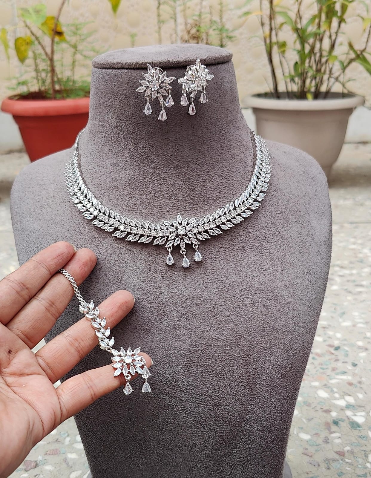 Swapna AD/CZ Necklace Set