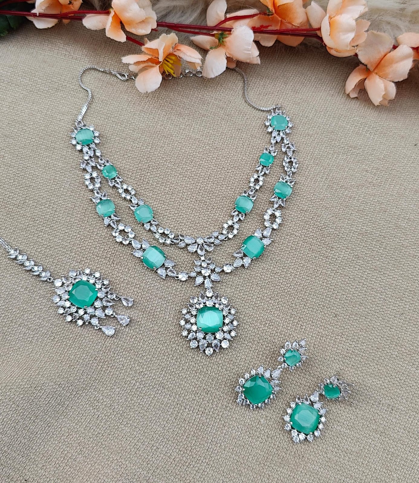 Shreya AD/CZ Necklace Set