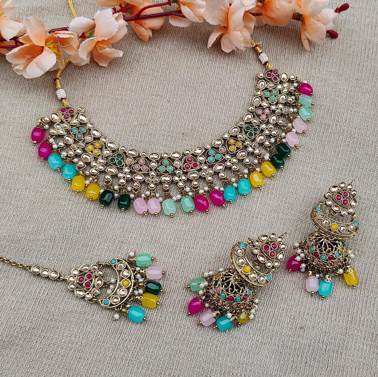 Saloni Polki Necklace Set