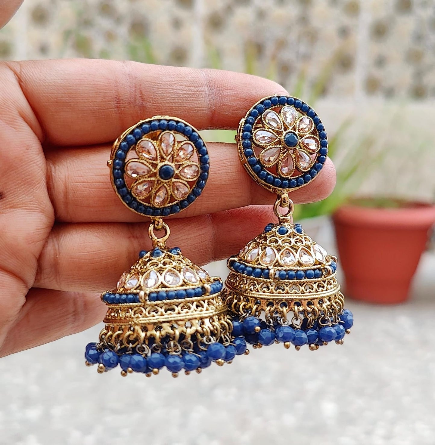 Avantika Polki Jhumkas