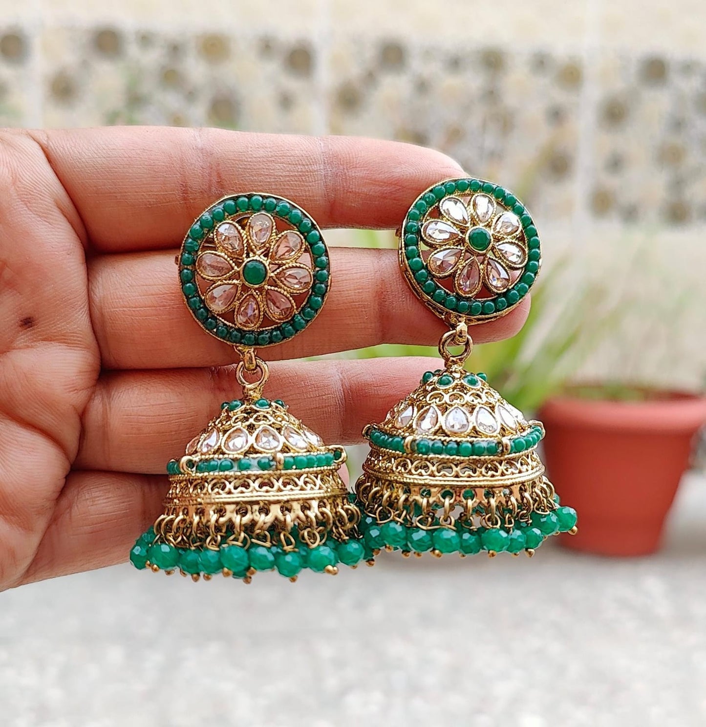 Avantika Polki Jhumkas