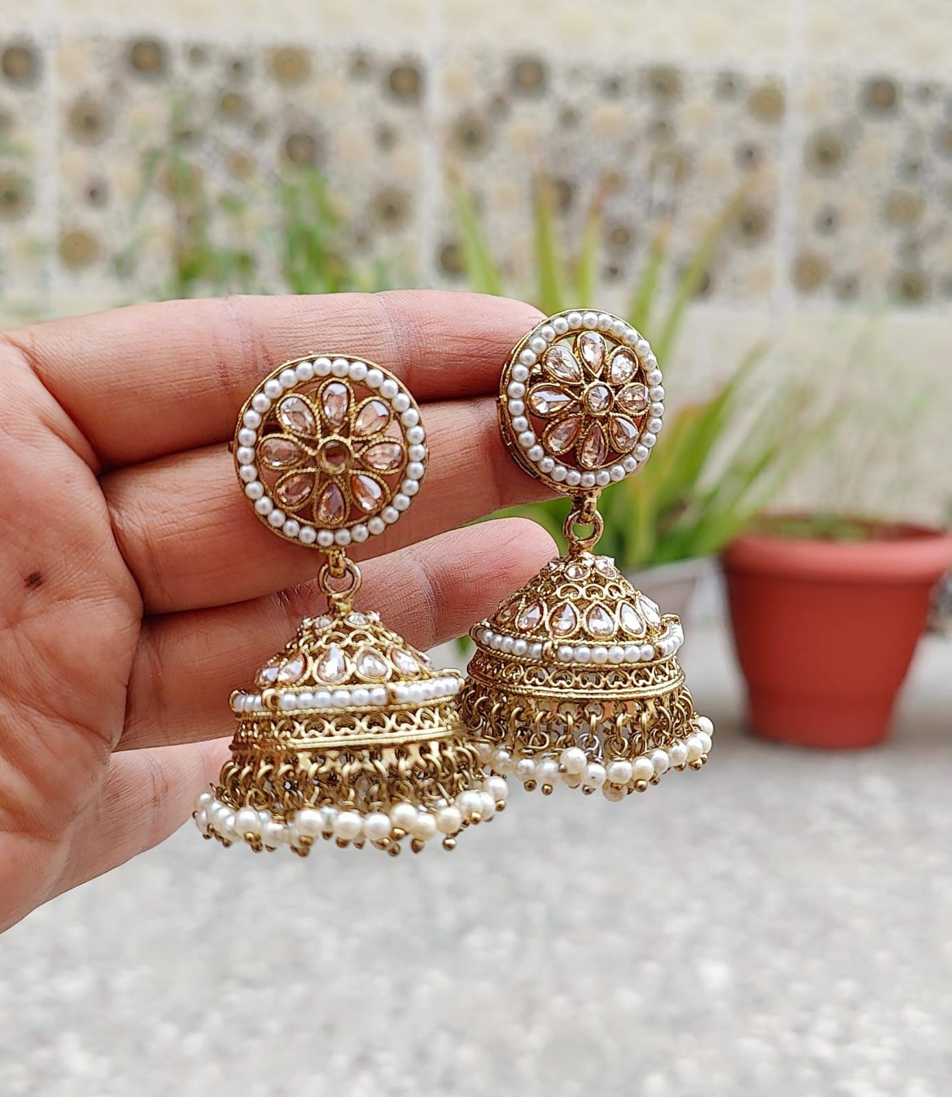 Avantika Polki Jhumkas