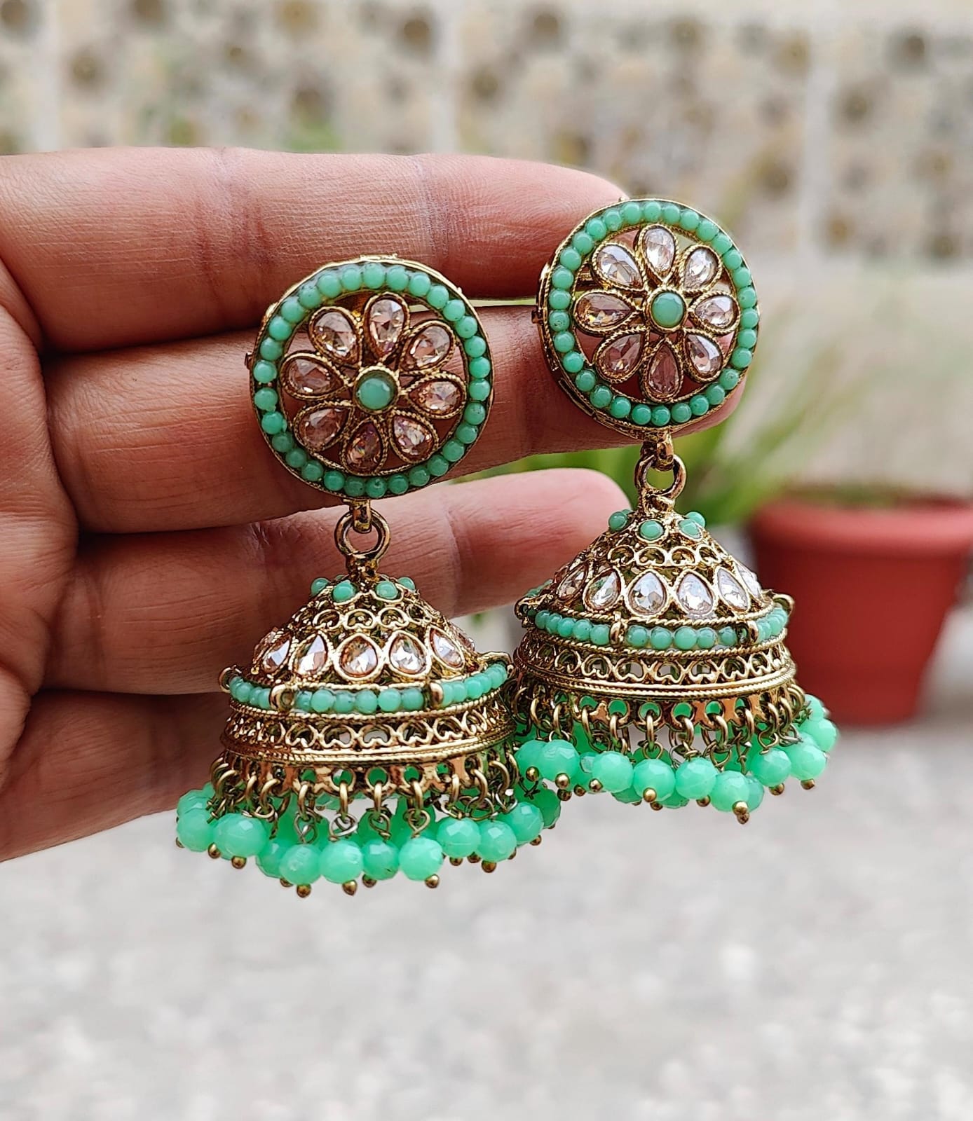 Avantika Polki Jhumkas