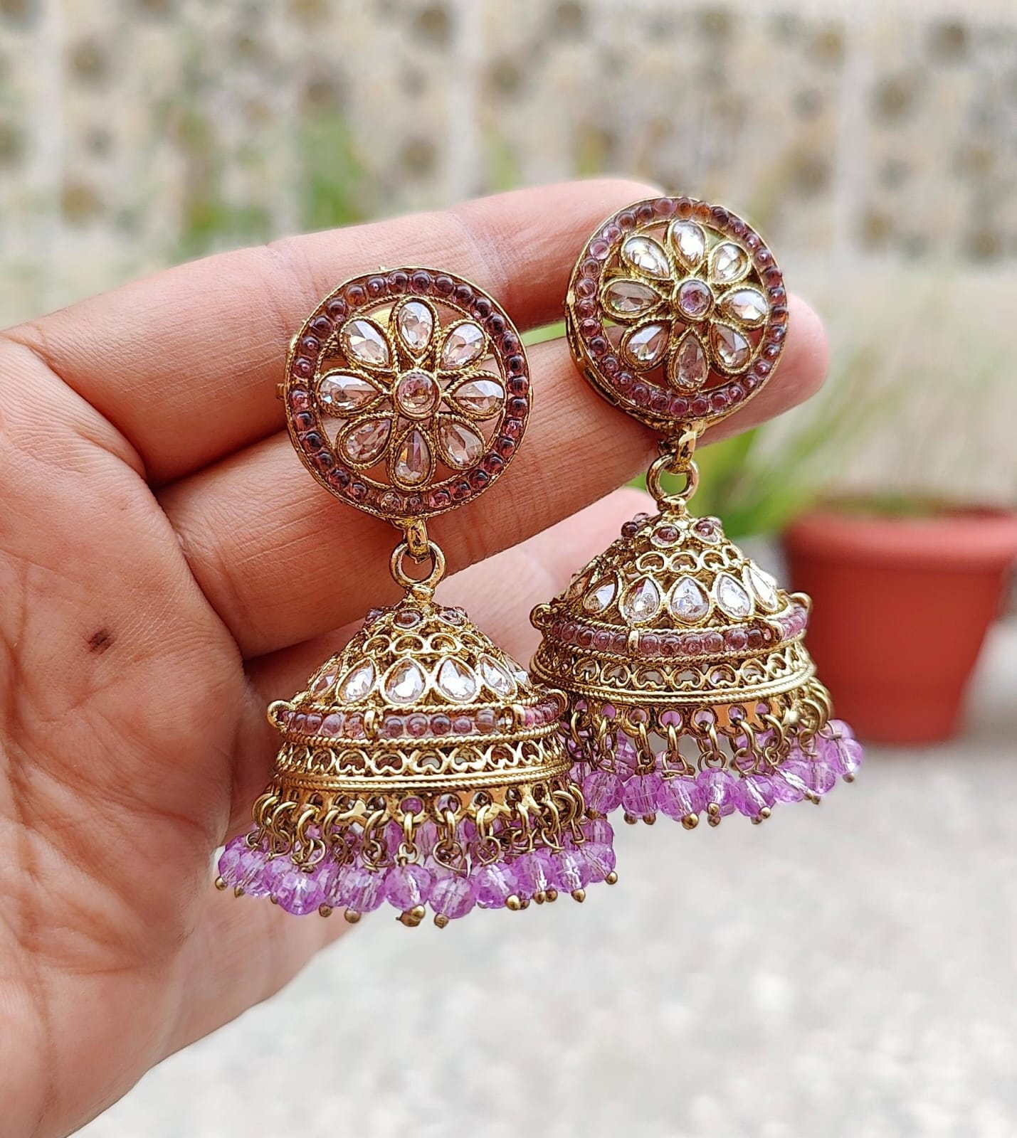 Avantika Polki Jhumkas