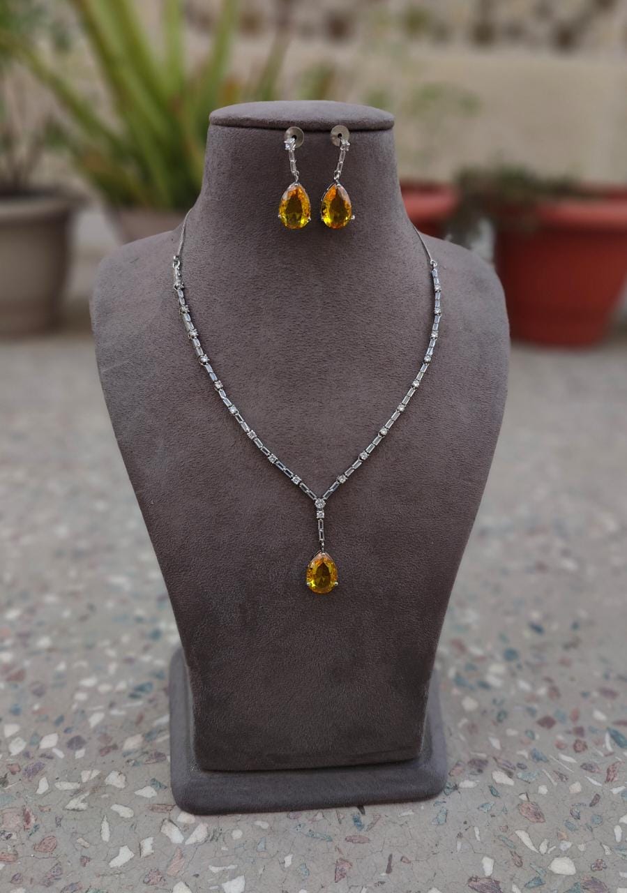 Jigyasa AD/CZ Necklace Set