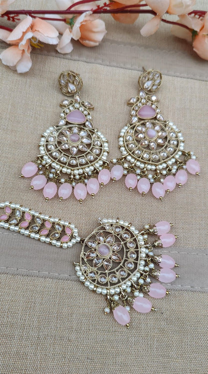 Maahi Polki Earrings Tikka