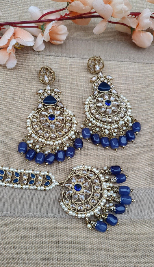 Maahi Polki Earrings Tikka