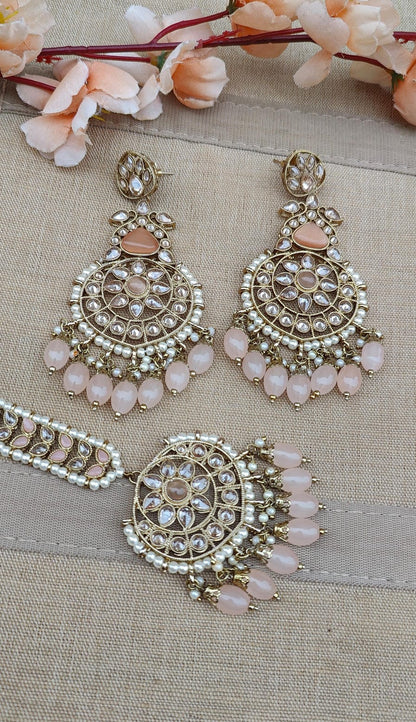 Maahi Polki Earrings Tikka