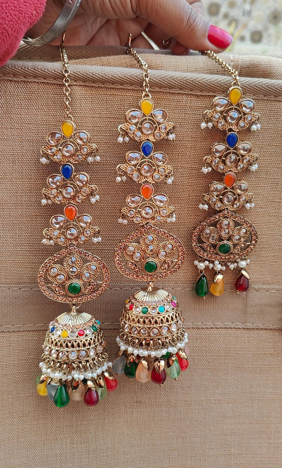 Megha Polki Jhumki Tikka