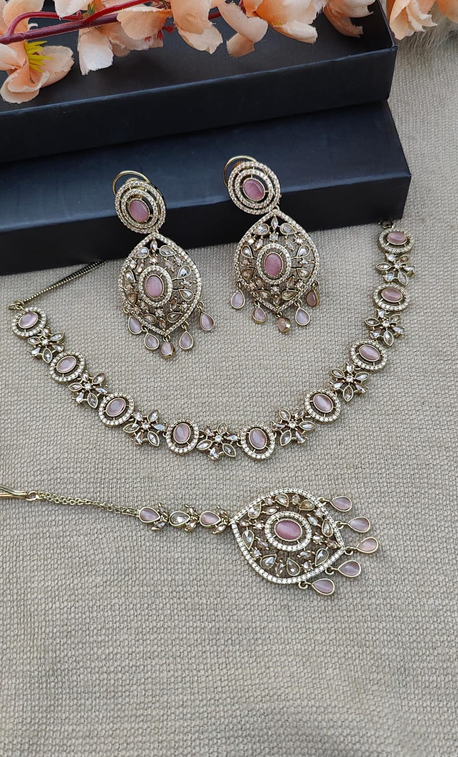 Shireen Polki AD Necklace Set