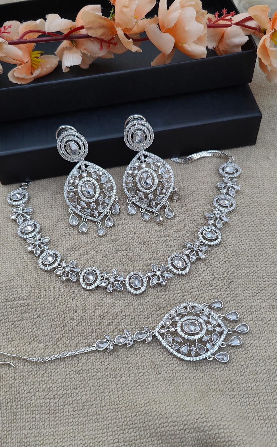 Shireen Polki AD Necklace Set