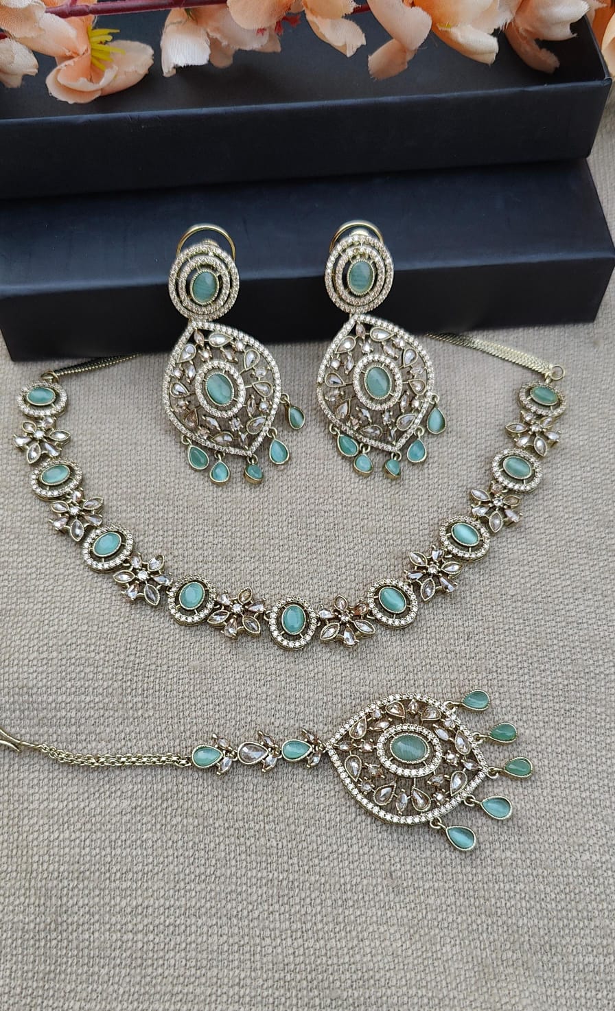 Shireen Polki AD Necklace Set