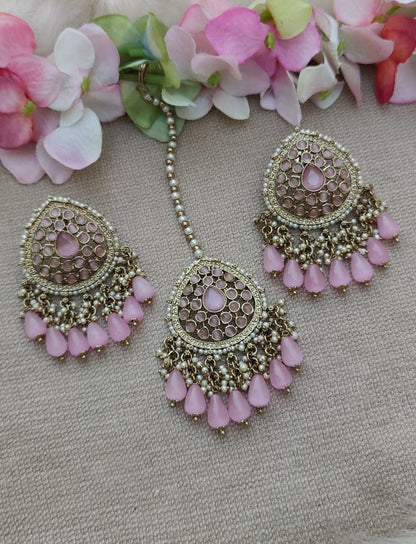 Vikruti Polki Earrings Tikka