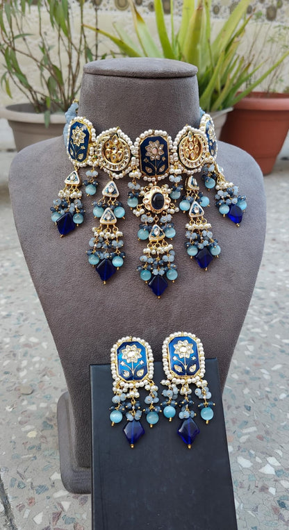 Pravika Meenakari Beaded Choker