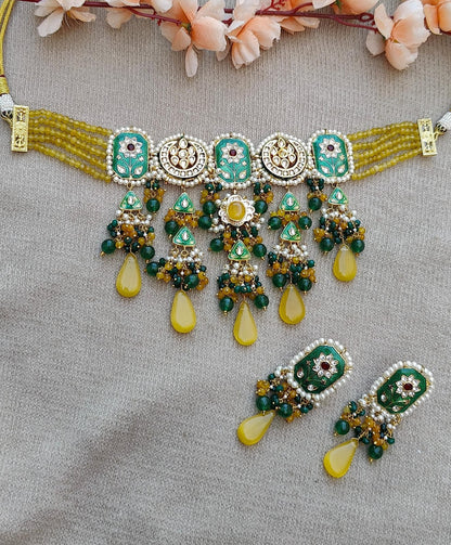 Pravika Meenakari Beaded Choker