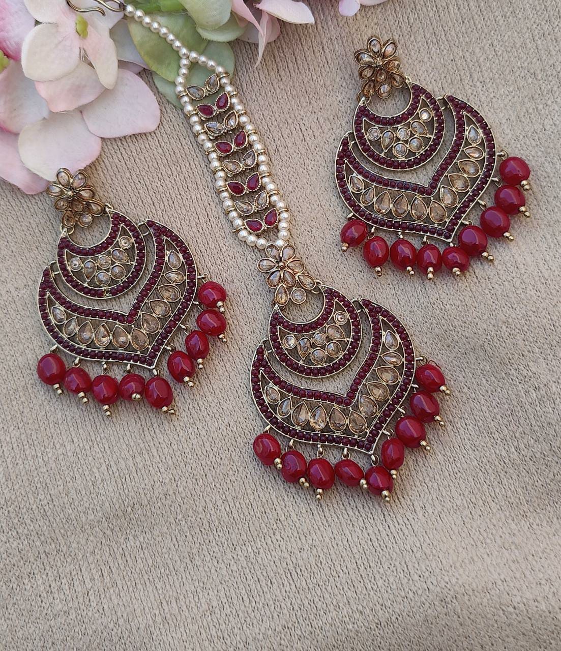 Muskan Polki Earrings Tikka