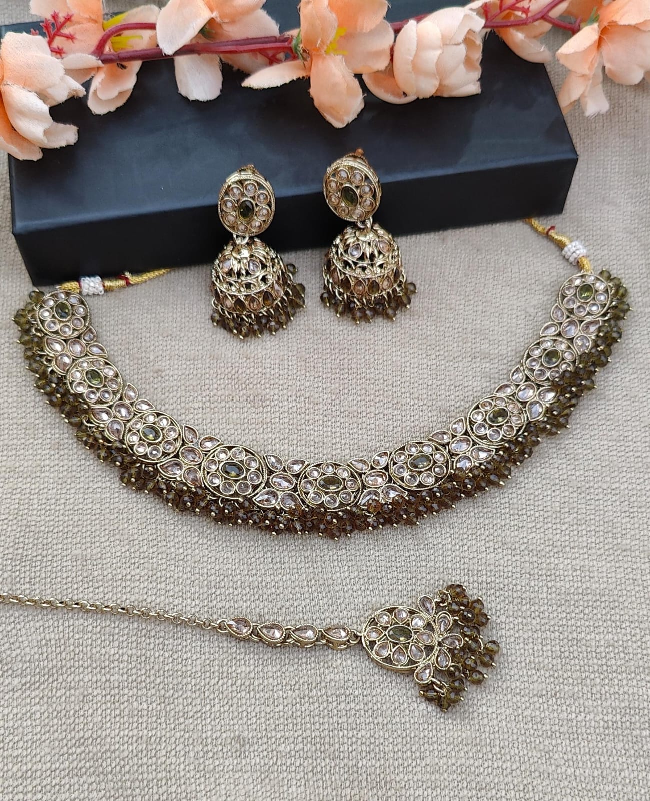 Twinkle Polki Necklace Set