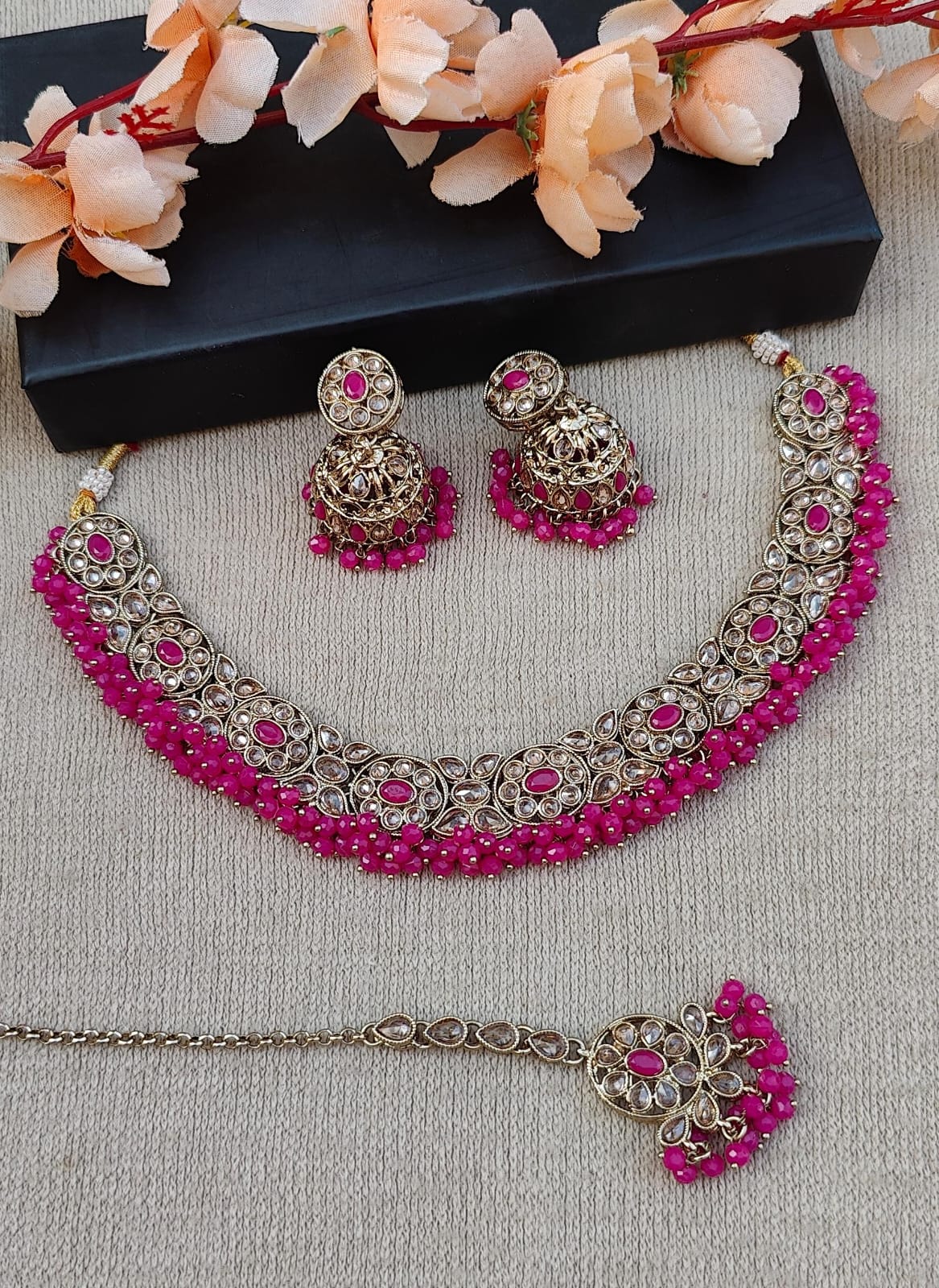 Twinkle Polki Necklace Set