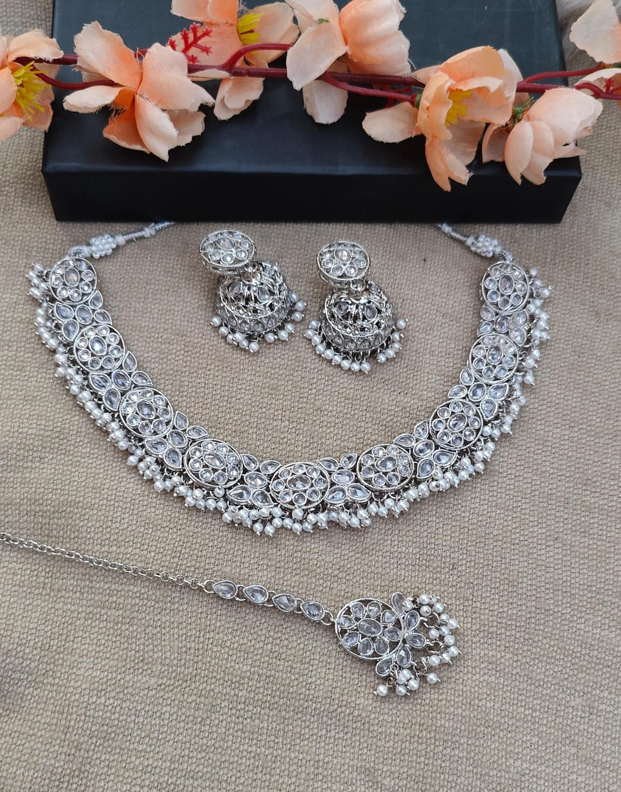 Twinkle Polki Necklace Set