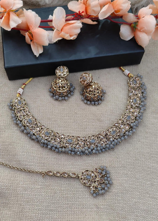 Twinkle Polki Necklace Set