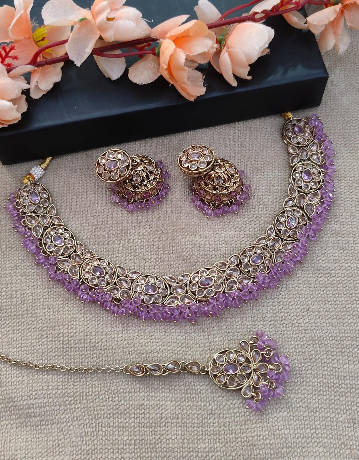 Twinkle Polki Necklace Set