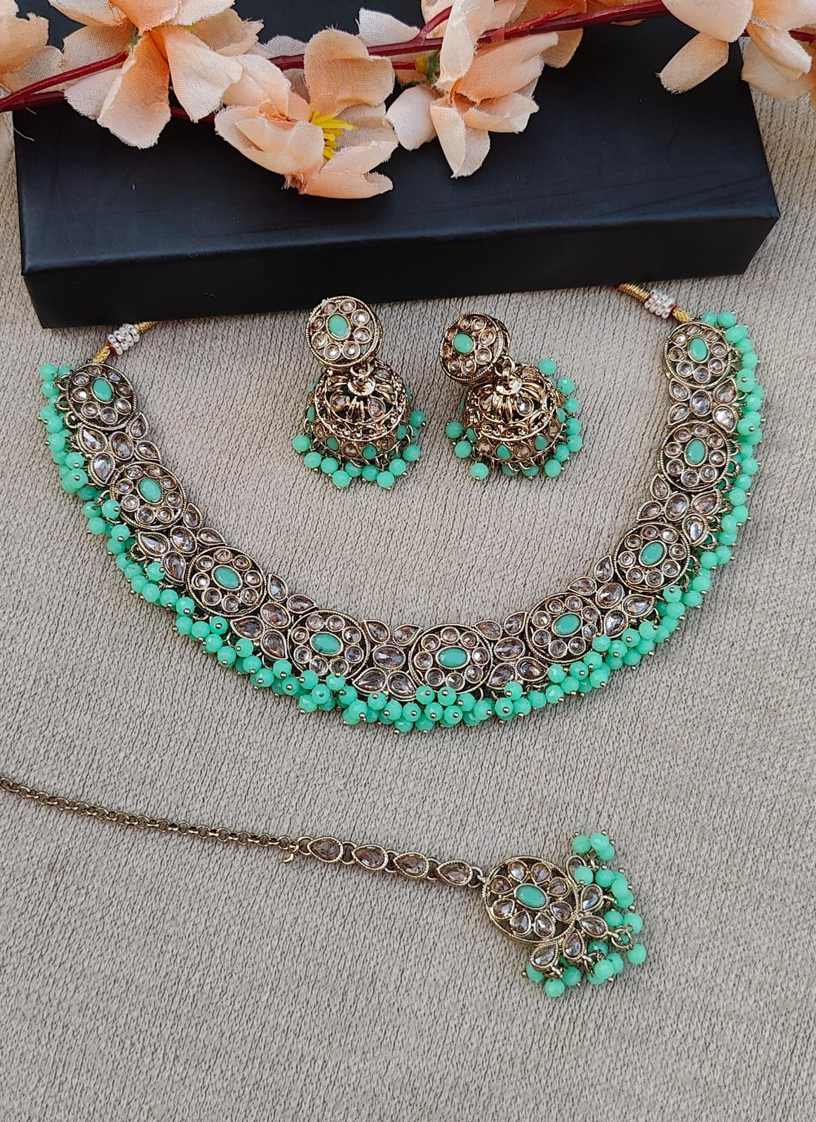 Twinkle Polki Necklace Set