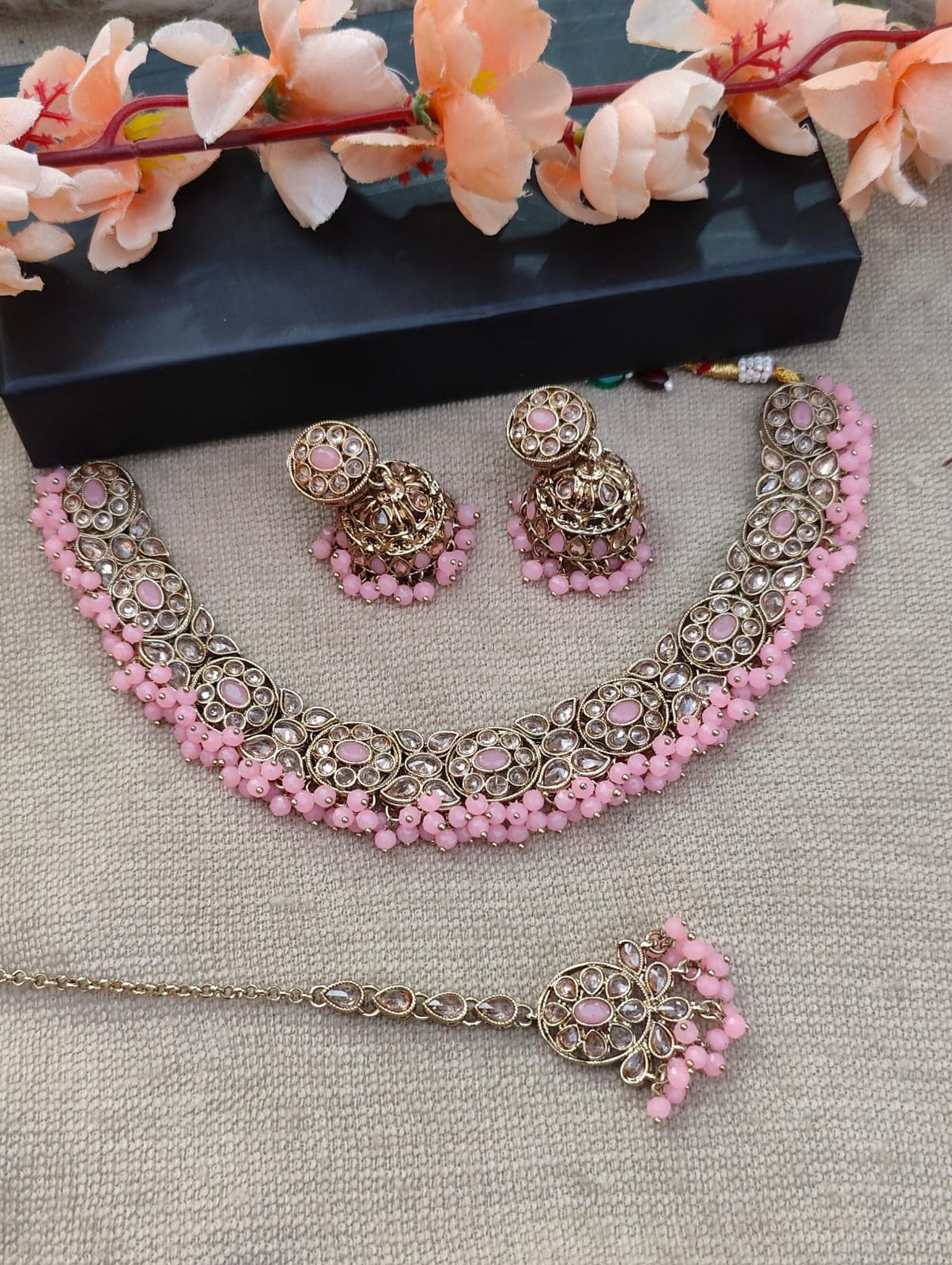 Twinkle Polki Necklace Set