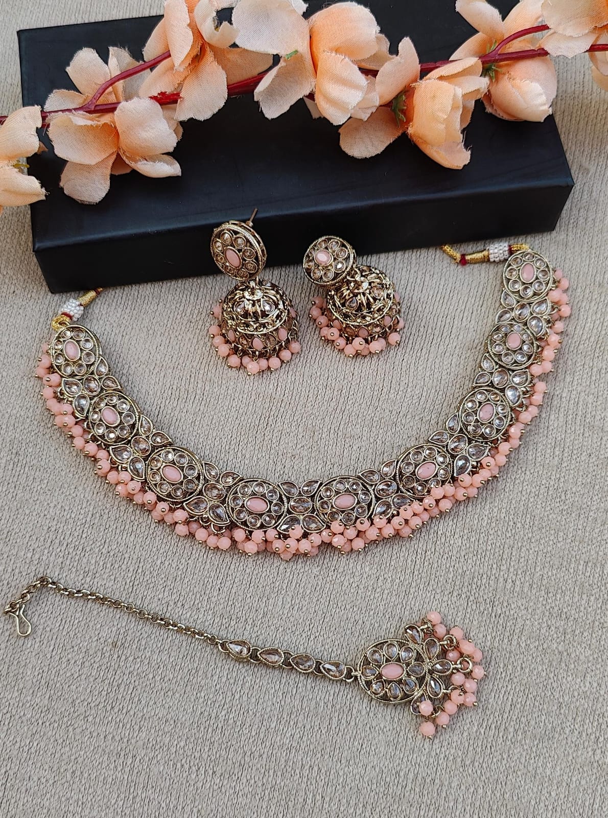 Twinkle Polki Necklace Set