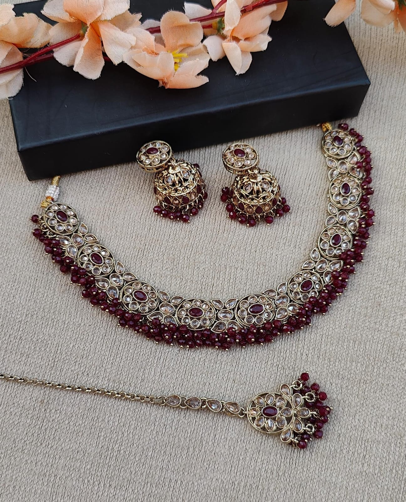 Twinkle Polki Necklace Set