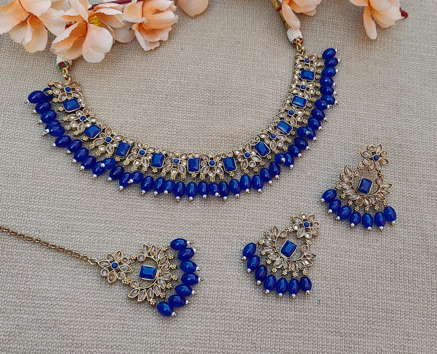 Dhvani Polki Necklace Set