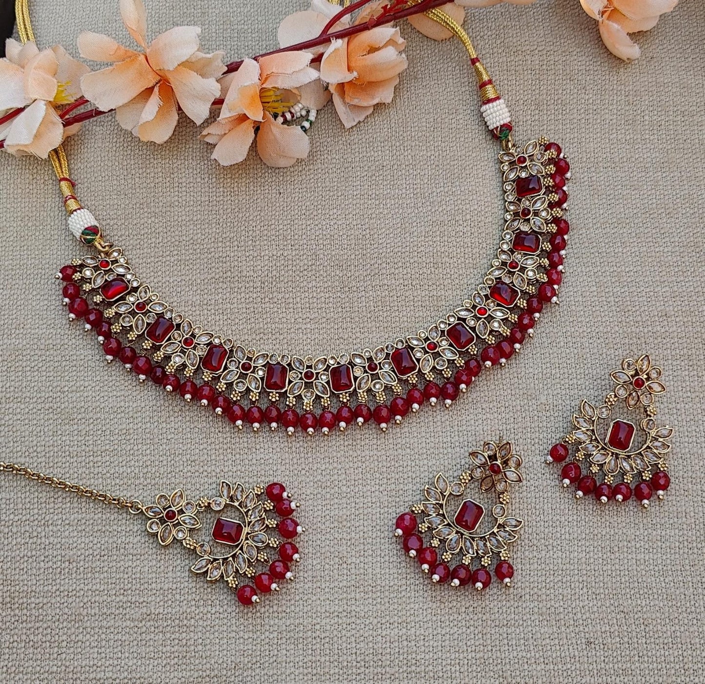 Dhvani Polki Necklace Set